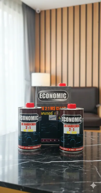 แลคเกอร์เคลือบเงา 2K คุณภาพสูง ไม่เหลืองตัว