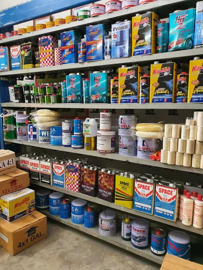 อุปกรณ์ทำสีรถยนต์ กระดาษทราย สีโป๊ว เทปกาว มาตรฐานช่าง